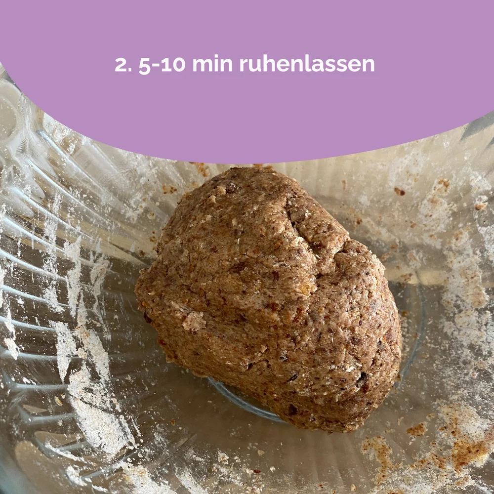 5-10 Minuten ruhen lassen.