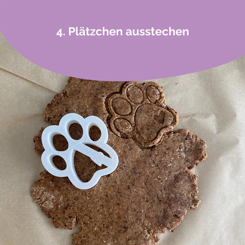 Plätzchen ausstechen.